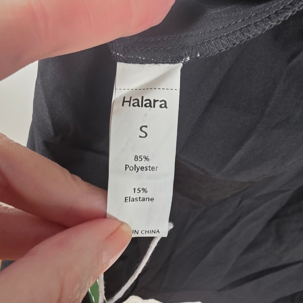 Halara High Waisted High-Low Skort with Built-in Shorts Black Resort Small NEW - Picture 5 of 8